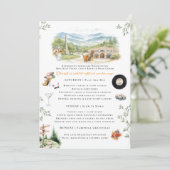 Asheville NC Bachelorette Weekend Itinerary Kaart (Staand voorkant)