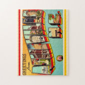 Asheville NC Briefkaart Legpuzzel (Verticaal)