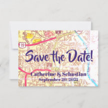 Asheville, NC Vintage Kaart