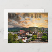 Asheville North Carolina Briefkaart (Voorkant / Achterkant)