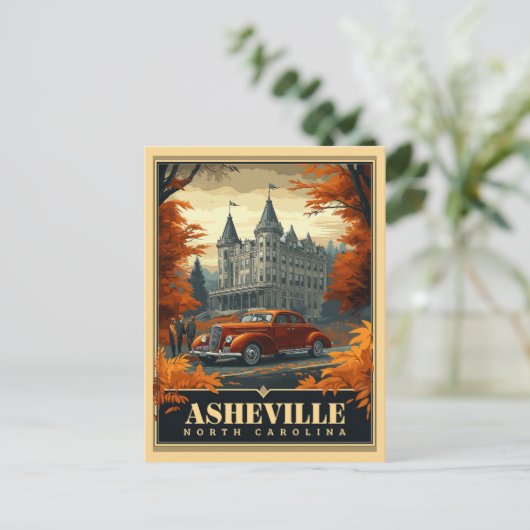 Asheville, North Carolina Briefkaart (Staand voorkant)