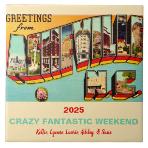 Asheville North Carolina Herinneringstegel Tegeltje