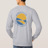 Asheville North Carolina Long-sleeve T-shirt (Achterkant)