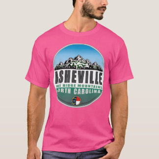 Asheville North Carolina NC Green Actief T-shirt