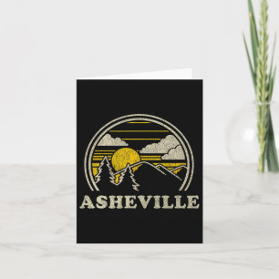 Asheville North Carolina NC T Shirt Wandelen Kaart