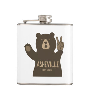 Asheville North Carolina Peace Beer Heupfles