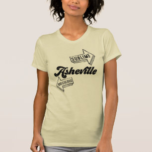 Asheville - Tussen het Verhevene en het Belachelij T-shirt