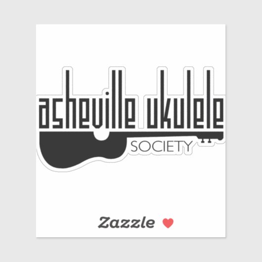 Asheville Ukulele Society Sticker (Vel)