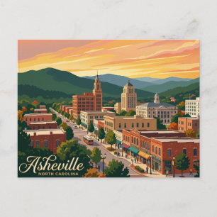 Asheville USA Briefkaart