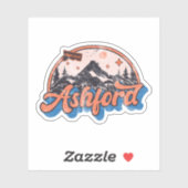 Ashford, Connecticut Sticker (Vel)