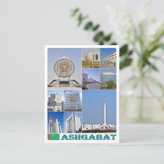 Ashgabat - Turkmenistan - Mozaïek - Briefkaart (Staand voorkant)