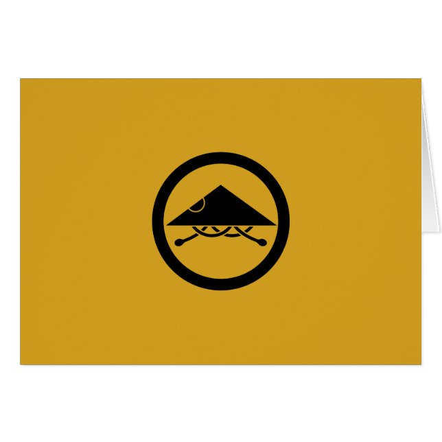 Ashigaru helm in circel (Voorkant Horizontaal)