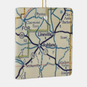 Ashland AL  Map Keramisch Ornament (Rechts)