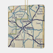 Ashland AL  Map Keramisch Ornament (Links)