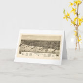 Ashland, carte panoramique de WI - 1886 (Fleur jaune)