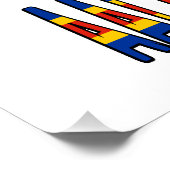 Ashland Islands Ålander vlag gepersonaliseerd Perfect Poster (Hoek)