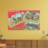 Ashland, Kentucky - Grote letterscènes Canvas Afdruk (Insitu (Woonkamer))