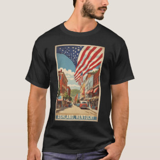 Ashland Kentucky USA Vintage Reizen Toerisme T-shirt