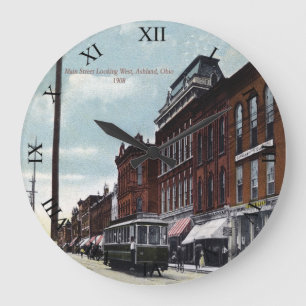 Ashland, Ohio Post Card Clock - Main St. 1908 Grote Klok