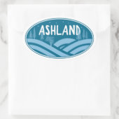 Ashland Oregon Buiten Ovale Sticker (Tas)