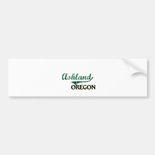 Ashland Oregon Klassiek ontwerp Bumpersticker