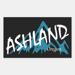 Ashland Oregon Mountains Rechthoekige Sticker