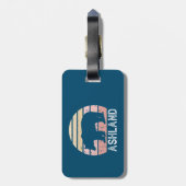 Ashland Oregon Retro Beer Bagagelabel (Achterkant verticaal)