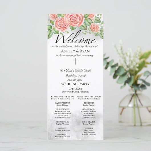 Ashle Programme de Mariage Catholique avec Masse (Debout devant)