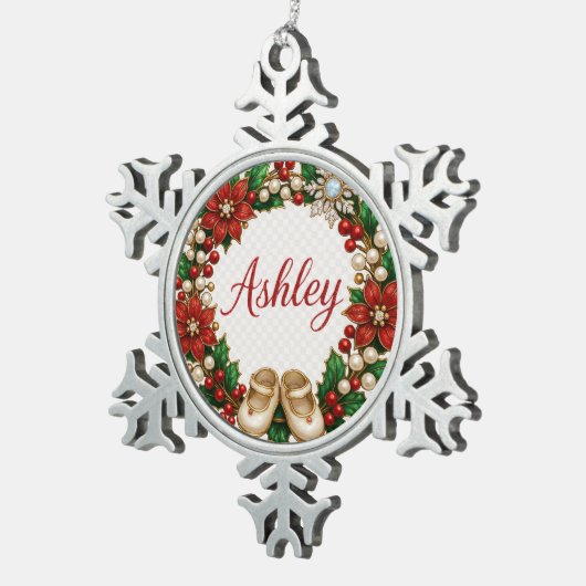 Ashley Baby’s First Christmas Ornament – Snowflake (Rechts)