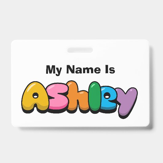 Ashley Badge (Voorzijde)