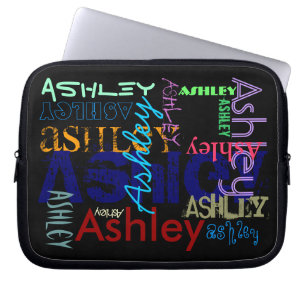Ashley herhaalt de 6-letters neopreen laptophoes laptop sleeve