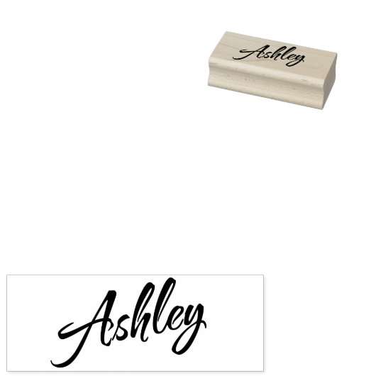 Ashley name 	rubberstempel (Gestempeld)