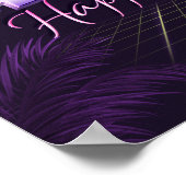 Ashley Nom Vorname lila retro Poster Geburtstag (Coin)