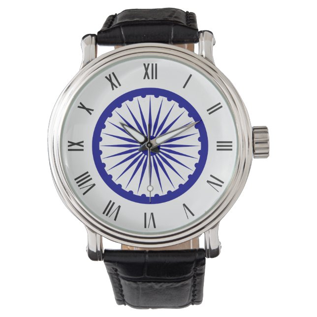 Ashoka Chakra (1947-1950) Symbool Horloge (Voorkant)