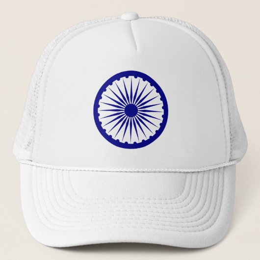 Ashoka Chakra (1947-1950) Symbool Trucker Pet (Voorkant)