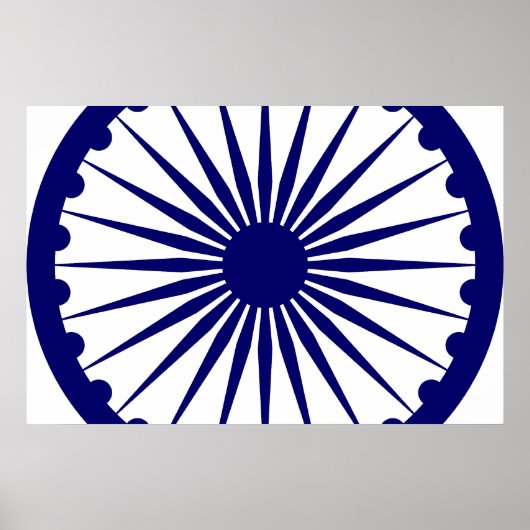 Ashoka Chakra, Indiase vlag Poster (Voorkant)