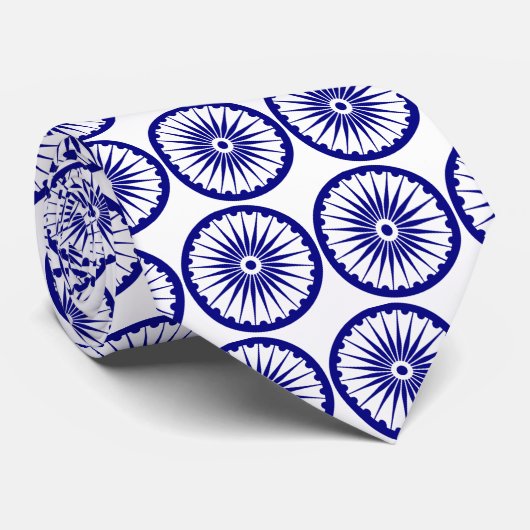 Ashoka Chakra Stropdas (Opgerold)