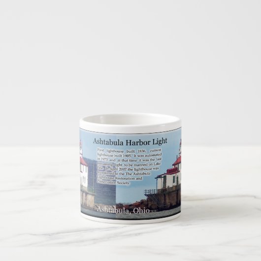 Ashtabula Harbour Light espresso mug (Devant)