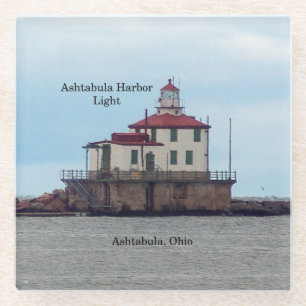 Ashtabula Harbour Light glass onderzetter