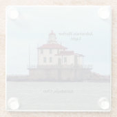 Ashtabula Harbour Light glass onderzetter (Achterkant)