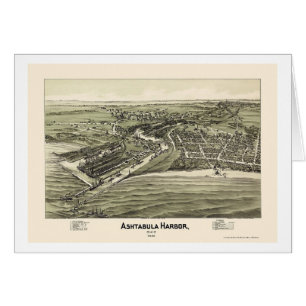Ashtabula Harbour, OH Panoramic Map - 1896