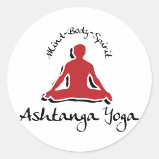 Ashtanga Yoga Ronde Sticker