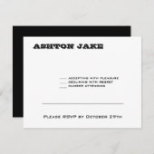 Ashton Bar Mitzvah RSVP (Devant / Derrière)