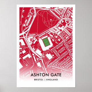 Ashton Gate Poster - thuisbasis van Bristol City F