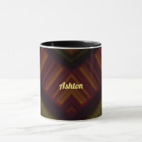ASHTON ~ GLOSSY 3D Glossy Black Brown ~ Mok