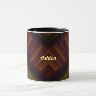 ASHTON ~ GLOSSY 3D Glossy Black Brown ~ Mok