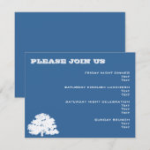 Ashton Tree Bar Mitzvah Wedding Event Card Kaart (Voorkant / Achterkant)