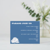 Ashton Tree Bar Mitzvah Wedding Event Card Kaart (Staand voorkant)