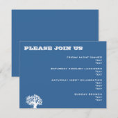 Ashton Tree Bar Mitzvah Wedding Event Card Kaart (Voorkant / Achterkant)