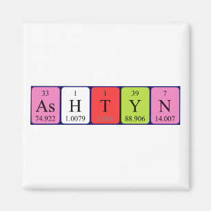 Ashtyn periodieke lijstnaam magnet magneet